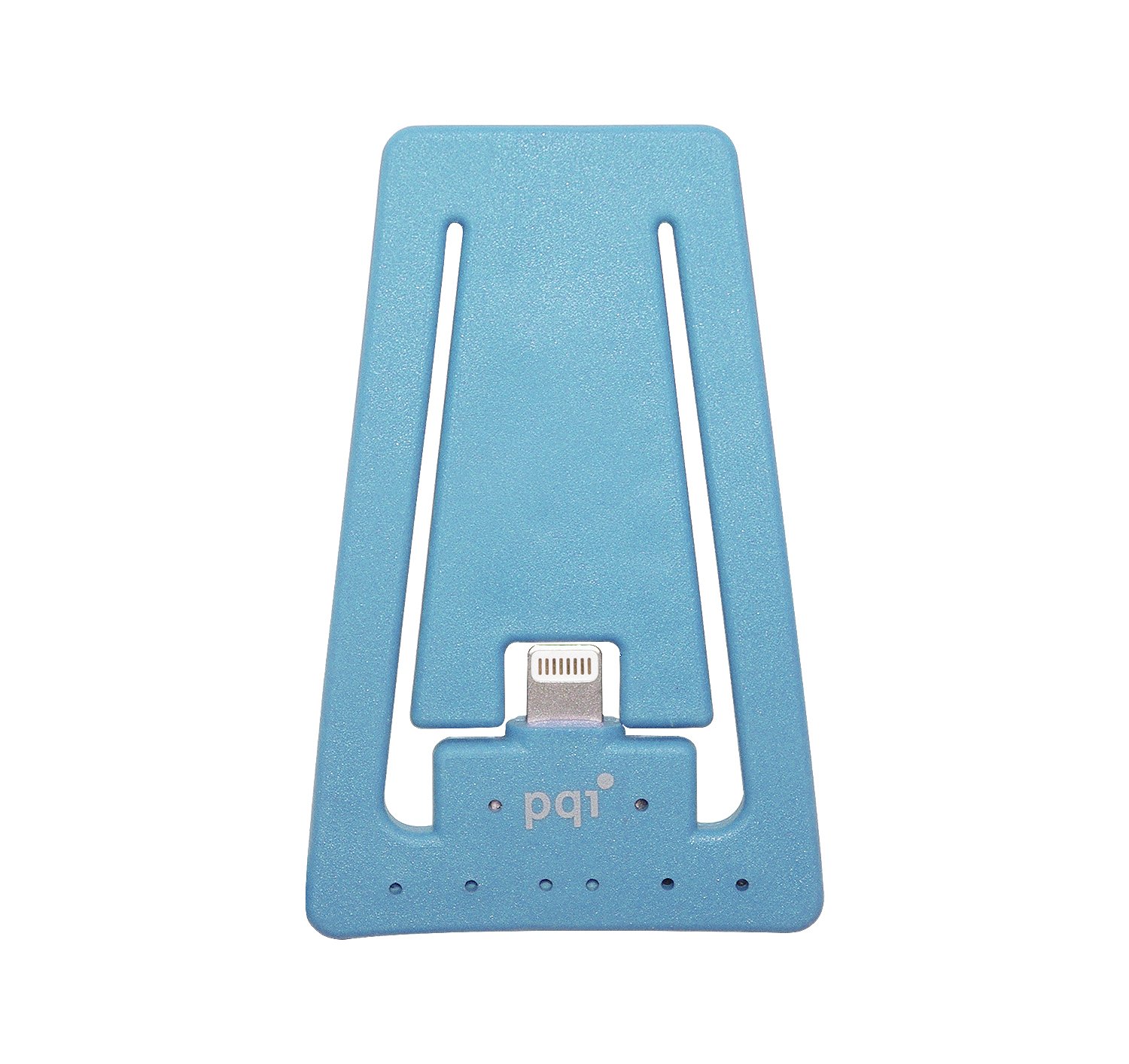 PQI i-Cable Charging and Sync Stand for iPhone & iPad - Fast Charging Dock with Lightning Cable | Blue Edition | Perfect for Home, Office & Travel Use