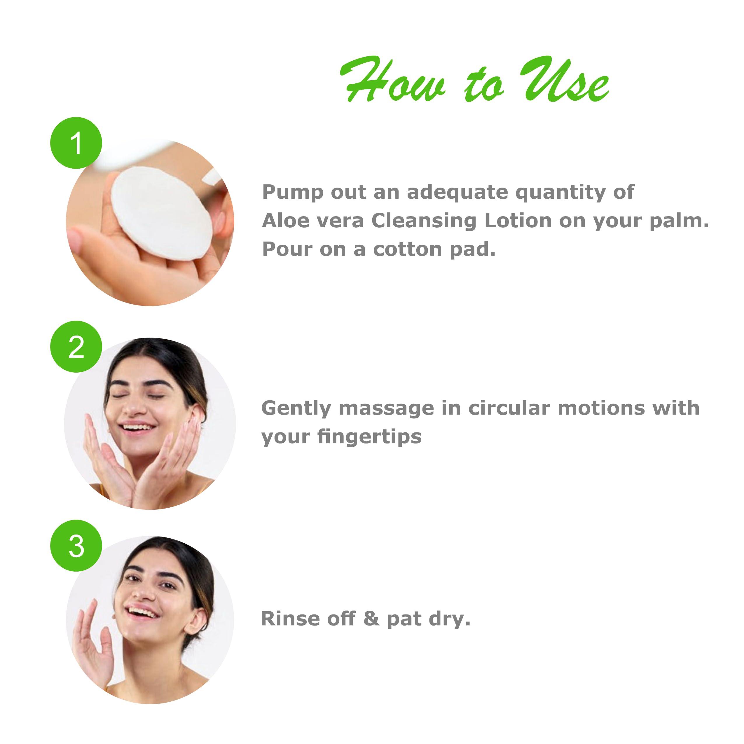 Organic Pink Root Aloe Vera Cleansing Milk 200ml & Neem Cream 500gm Set - Hydrating Facial Cleanser & Anti-Acne Moisturizer for Sensitive Skin | Daily Skincare Routine, Spa Treatment, Post-Sun Care