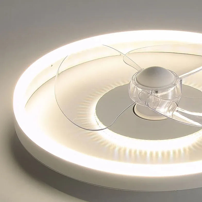 Modern White Ceiling Fan with LED Light - Energy Efficient, Quiet, Remote Control - Perfect for Bedroom, Living Room & Office