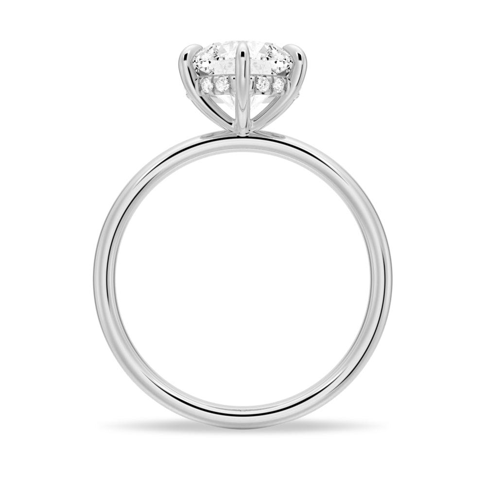 6-Prong Solitaire Moissanite Engagement & Wedding Ring Set for Couples with Matching Men's Band - Perfect for Proposals, Anniversaries & Romantic Occasions
