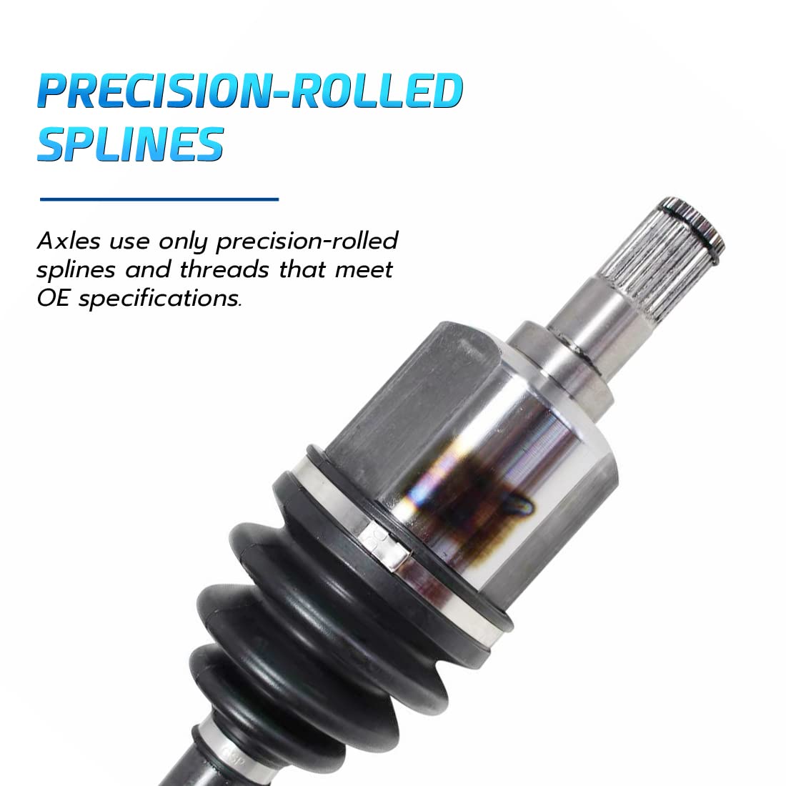 2001-2006 Hyundai Santa Fe 2.7L 2WD Auto Trans Front Left Driver Side CV Axle Half Shaft Assembly - Replacement Drive Shaft for Smooth Ride & Off-Road Adventures