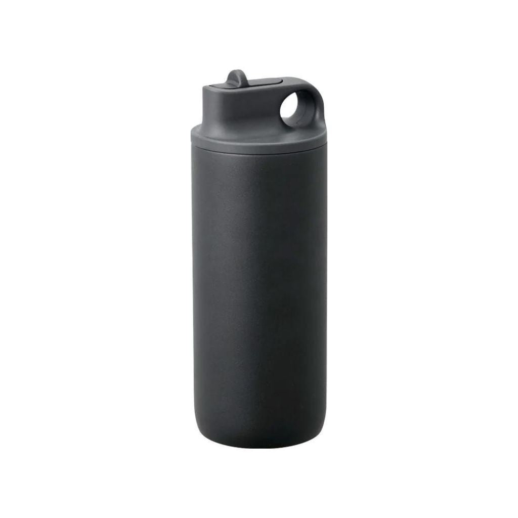 Kinto Active Tumbler Sports Water Bottle 600ml - Insulated Stainless Steel Thermos for Gym, Hiking & Travel - Leakproof & BPA-Free (Black)