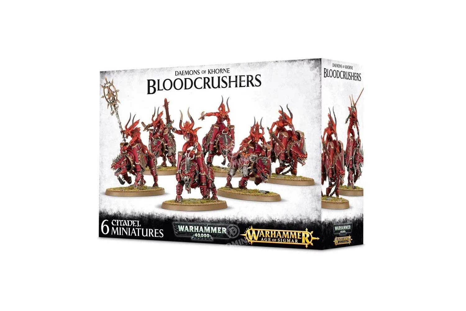Games Workshop Warhammer Daemons of Khorne Bloodcrushers - 6-Piece Miniature Set for Tabletop Wargaming & Collectors | Perfect for Warhammer 40K Battles & Fantasy Role-Playing Games