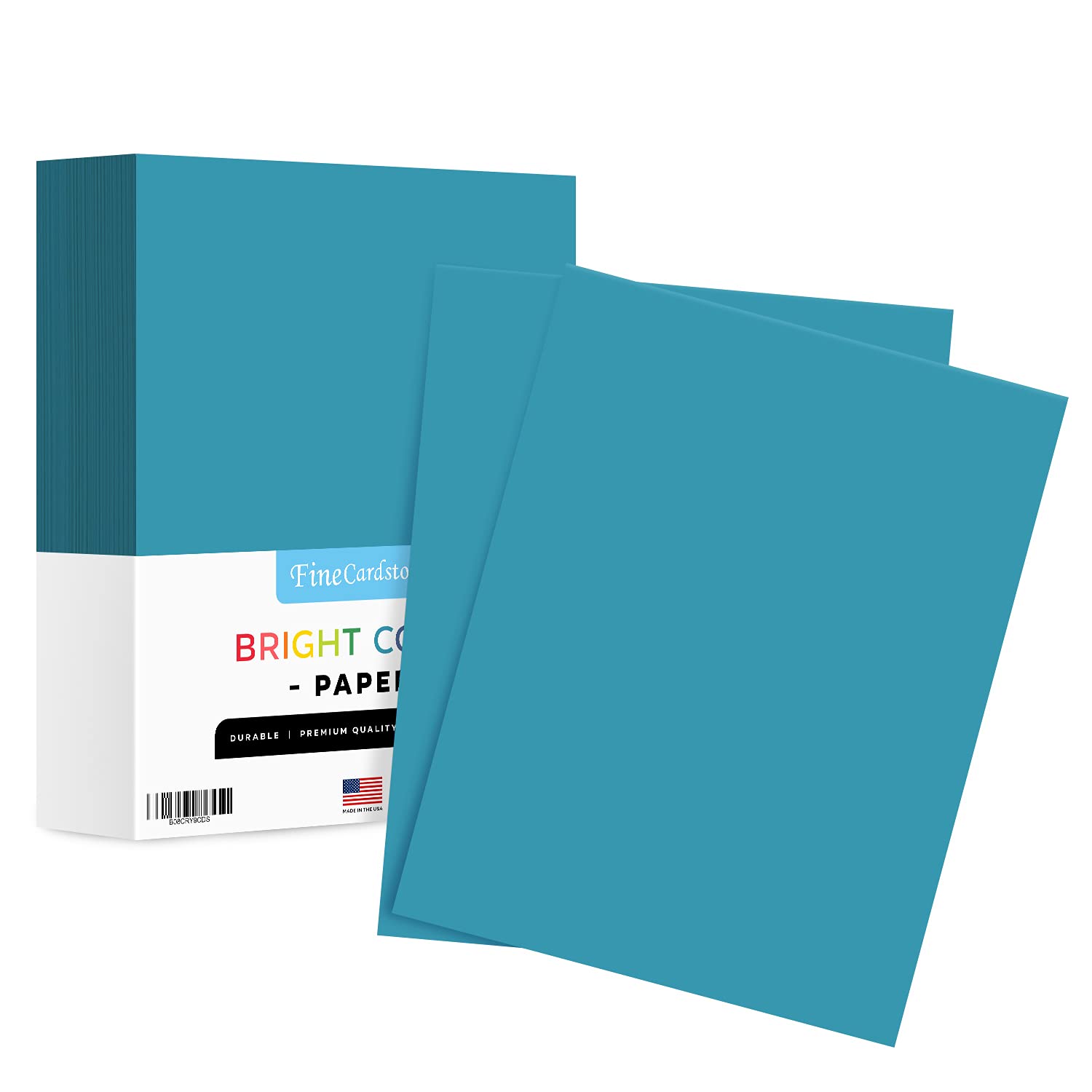 Premium 8.5 x 11 Inch Cerulean Blue Smooth Paper - Acid Free & Lignin Free 24lb Weight - 500 Sheets/Ream for School, Office, Holiday Crafts, Scrapbooking, Card Making & DIY Art Projects - Perfect for Printing, Drawing & Creative Stationery Supplies