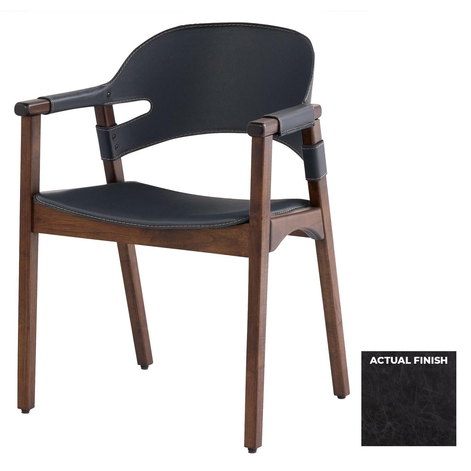 Cyan Design 11812 Boss Chair - Black Distressed Leather Executive Office Chair with High Back, Ergonomic Support for Home & Office Workspace