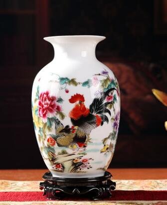 Handmade Ceramic Vase for Home Decor - Small Decorative Flower Pot for Living Room, Bedroom, Office & Wedding Centerpieces