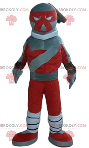 SPOTSOUND Red & Gray Robot Toy - Interactive Robotic Mascot Figure for Kids | STEM Learning Toy, Birthday Gift & Home Decoration