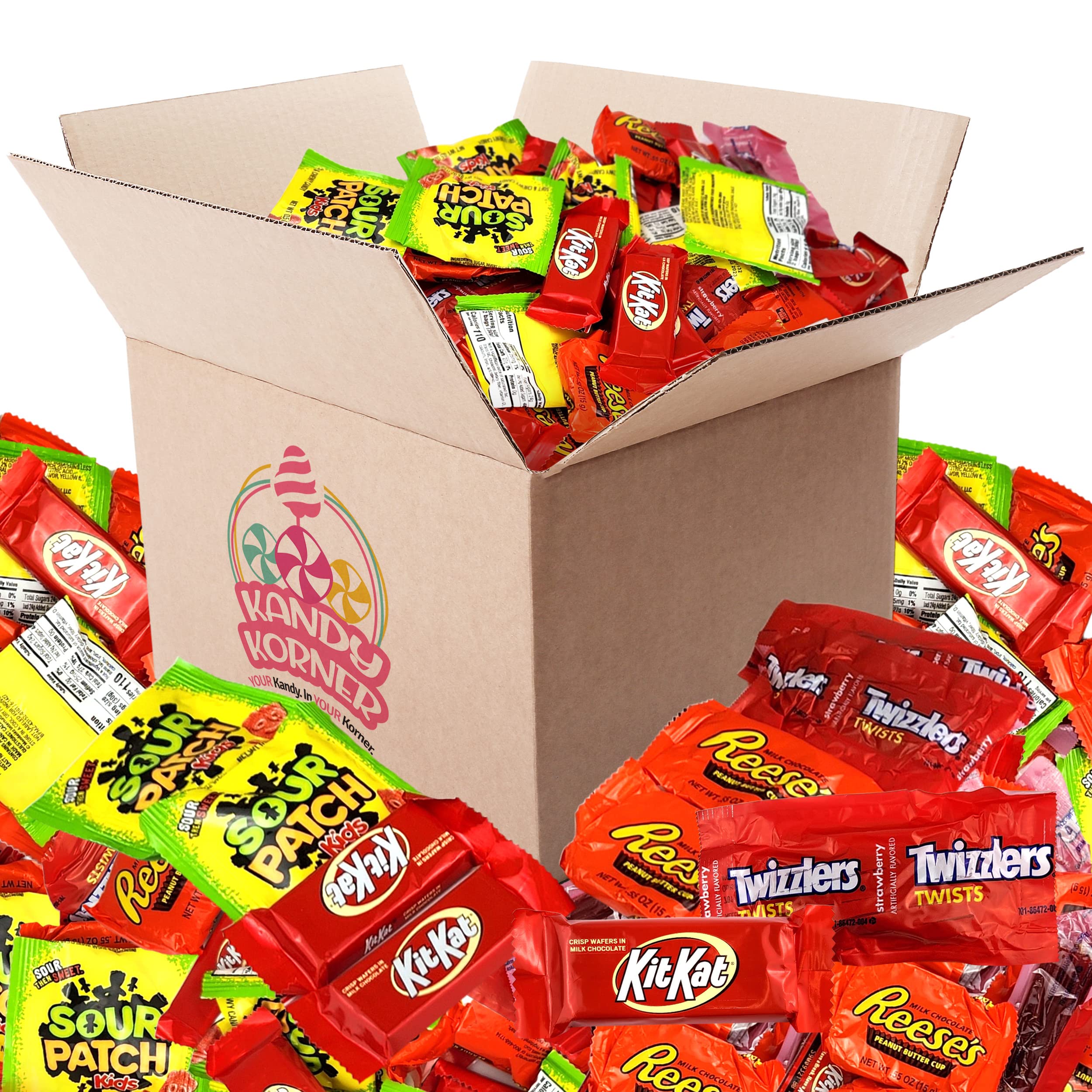 5 lb Bulk Candy Variety Pack - Individually Wrapped Assortment with Twizzlers, Sour Patch & KitKat - Perfect for Halloween, Party Favors & Office Snacks