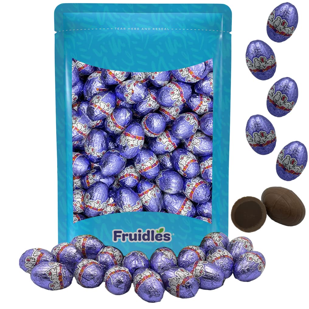 **Easter Filled Bunny Bites Milk Chocolate - 1 Pound, Kosher Certified Dairy, Individually Wrapped Easter Treats for Party Bags, Egg Fillers & Holiday Gifts - Perfect for Easter Celebrations, Classroom Treats & Family Gatherings**
