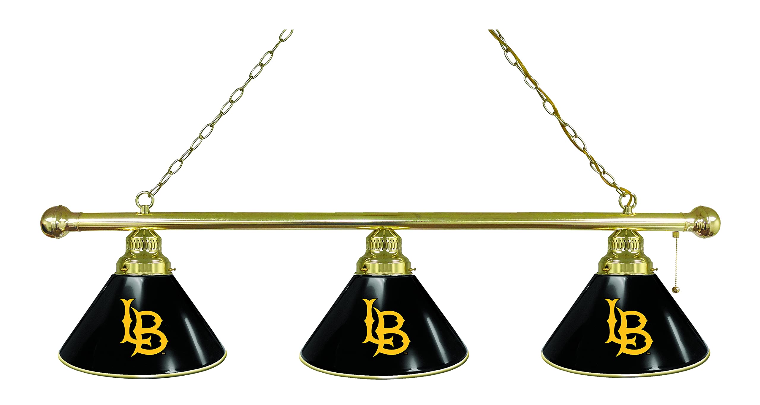 Holland Bar Stool Co. Long Beach State University 3-Shade Billiard Light - Premium Pool Table Lighting for Game Rooms, Bars & Man Caves