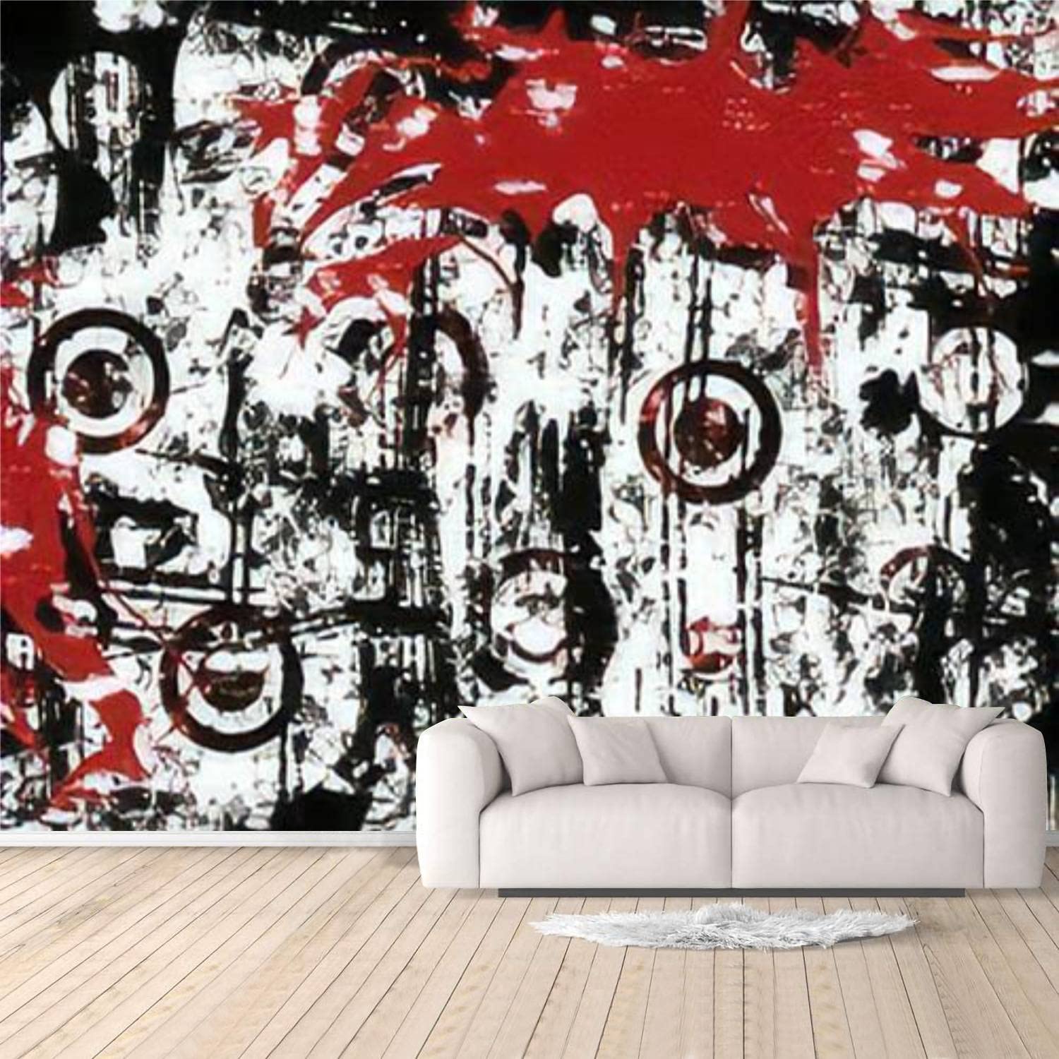 Peel and Stick Grunge Urban Wallpaper - Self-Adhesive Removable Large Wall Mural Sticker for Bedroom & Living Room Decor | Perfect for Accent Walls, DIY Home Makeovers, and Rental Apartment Upgrades