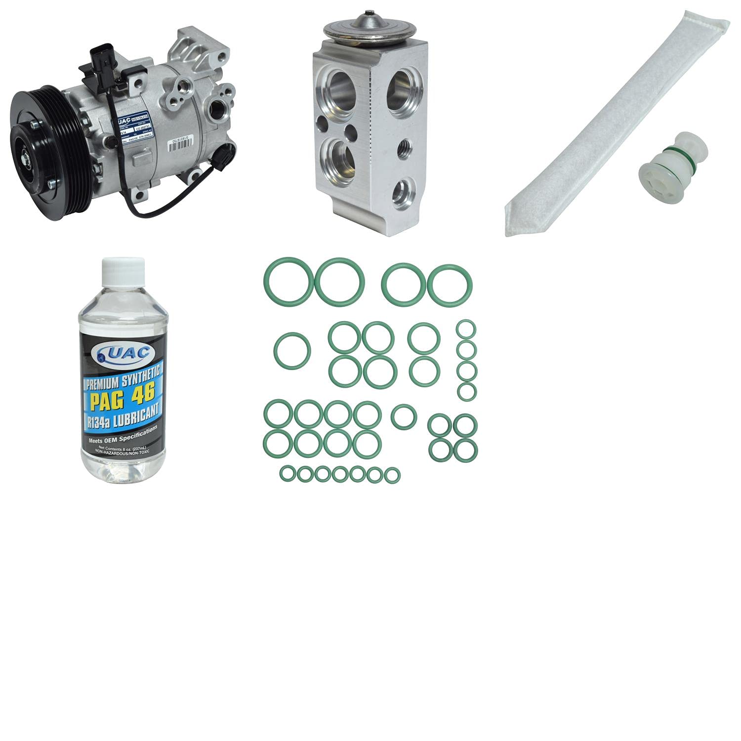 KT 5444 AC Compressor and Component Kit - Complete Car Air Conditioning Repair Kit for Ford, Chevy, Dodge | Perfect for DIY Mechanics & Professional Auto Shops