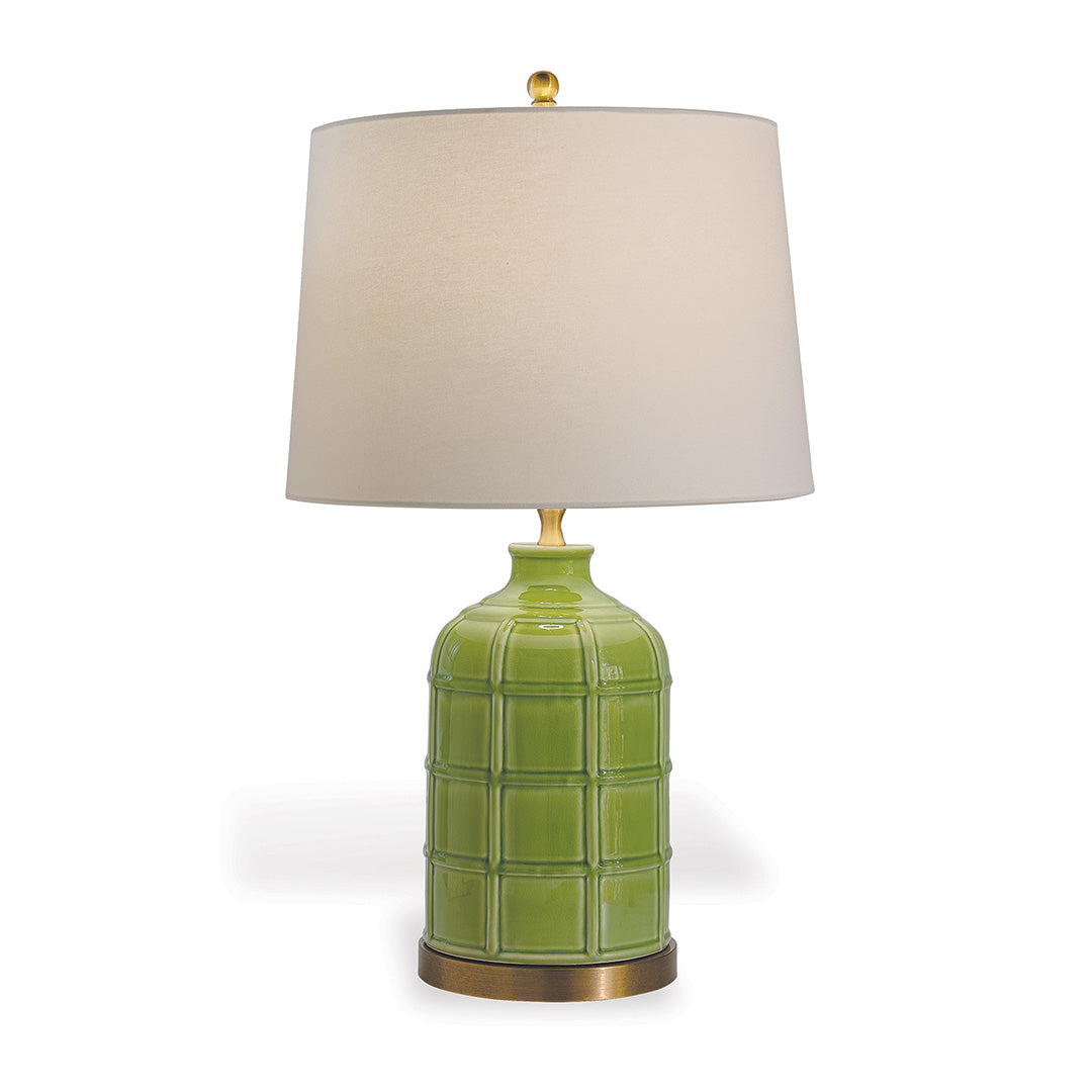 Pasadena Lamp in Apple Green - Modern Table Lamp for Living Room, Bedroom & Office Decor