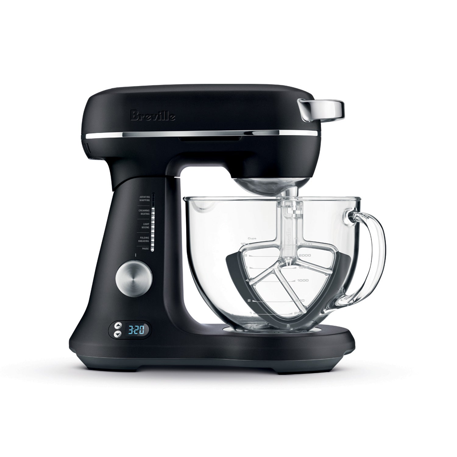 Breville The Bakery Chef Stand Mixer - 7 Qt, 12 Speeds, Black Truffle (BEM825BTR1BCA1) | Powerful Kitchen Mixer for Baking Cakes, Cookies, Bread & Dough | Perfect for Home Bakers & Professional Chefs