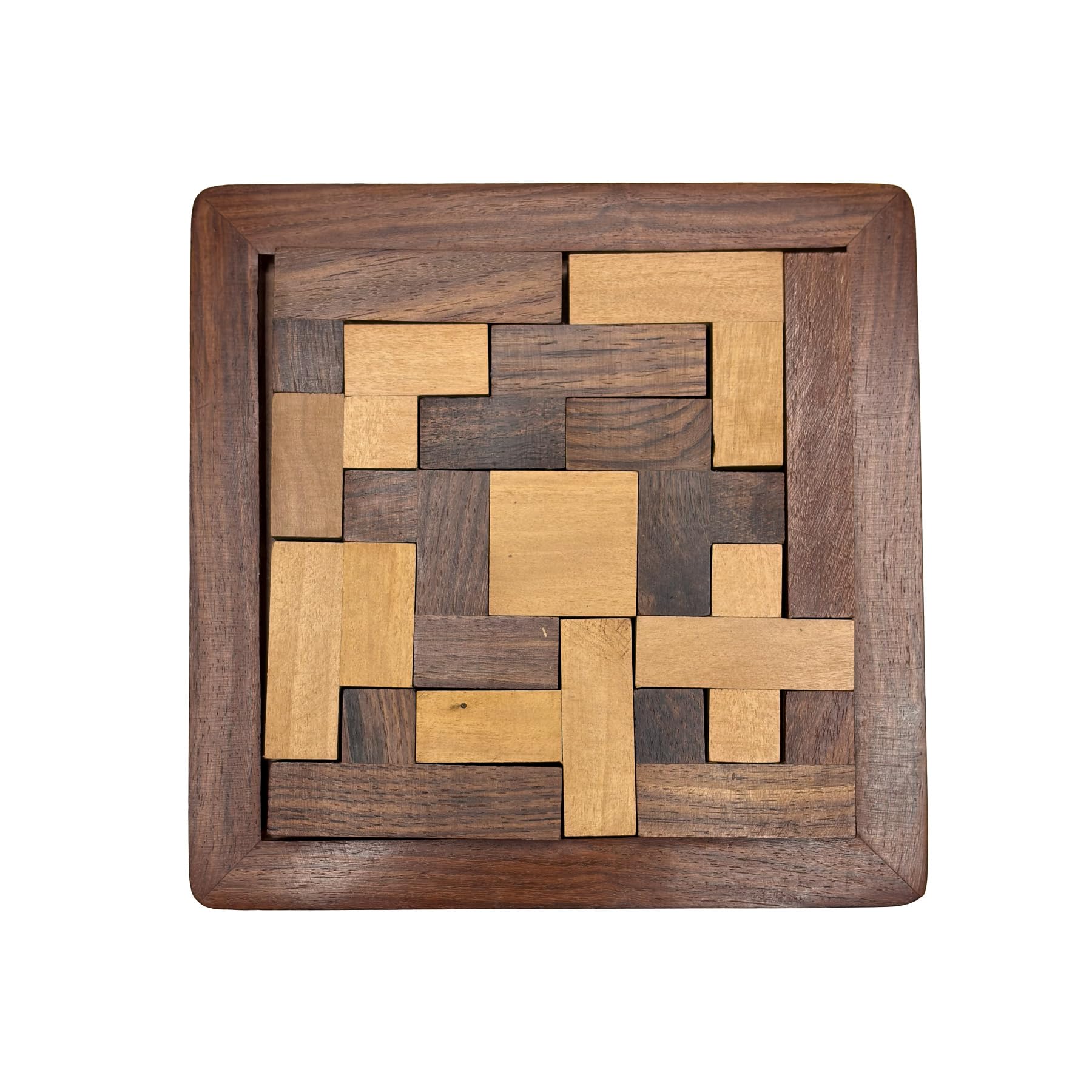 Mother Touch Handmade Wooden Jigsaw Puzzle for Kids - Non-Toxic, Eco-Friendly Educational Toy | Sustainable Wooden Puzzle Gift for Toddlers & Children | Perfect for Birthday Presents, Montessori Learning & Family Game Night