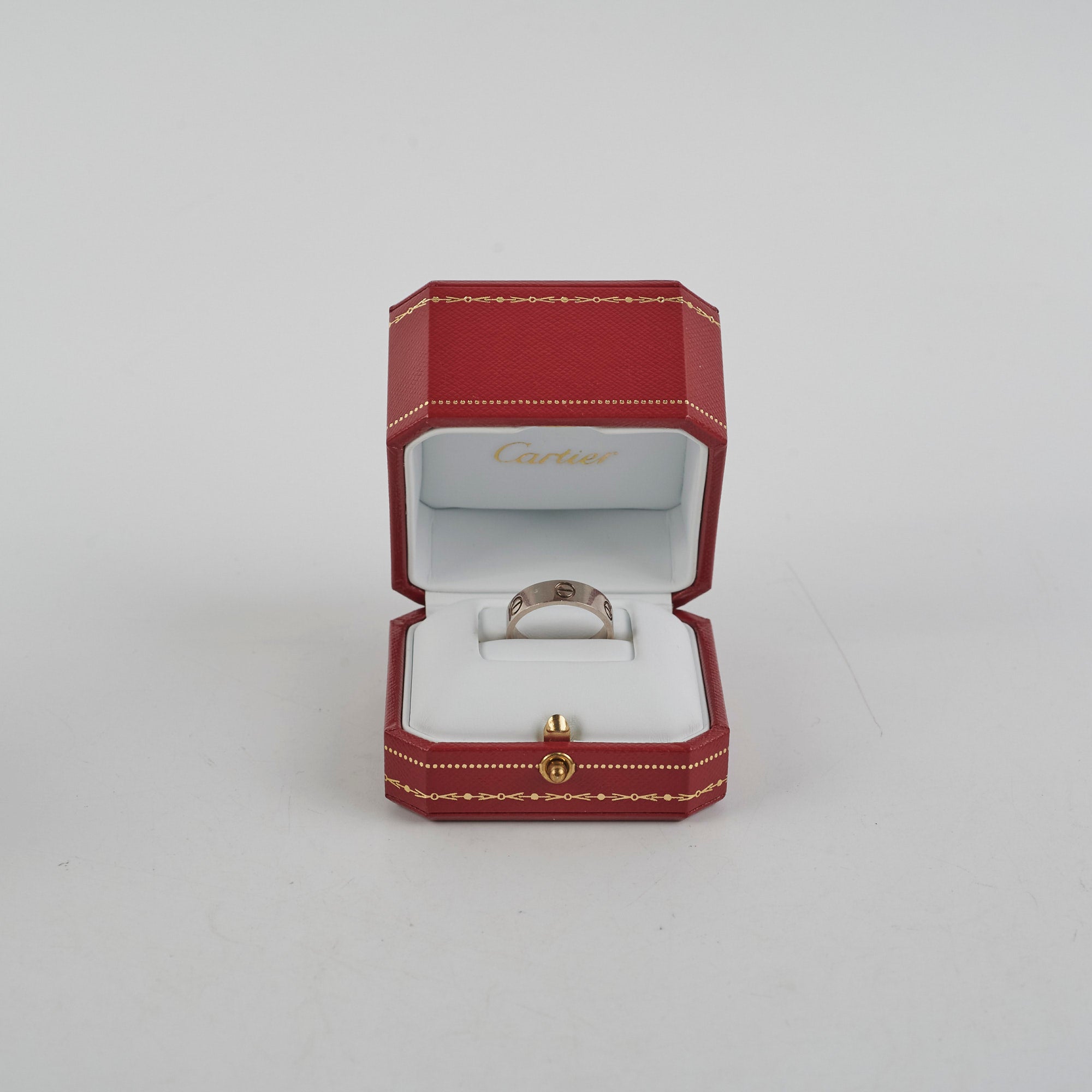 Cartier Love Ring 18K White Gold Size 58 - Luxury Wedding Band for Women & Men, Perfect for Anniversaries & Romantic Gifts