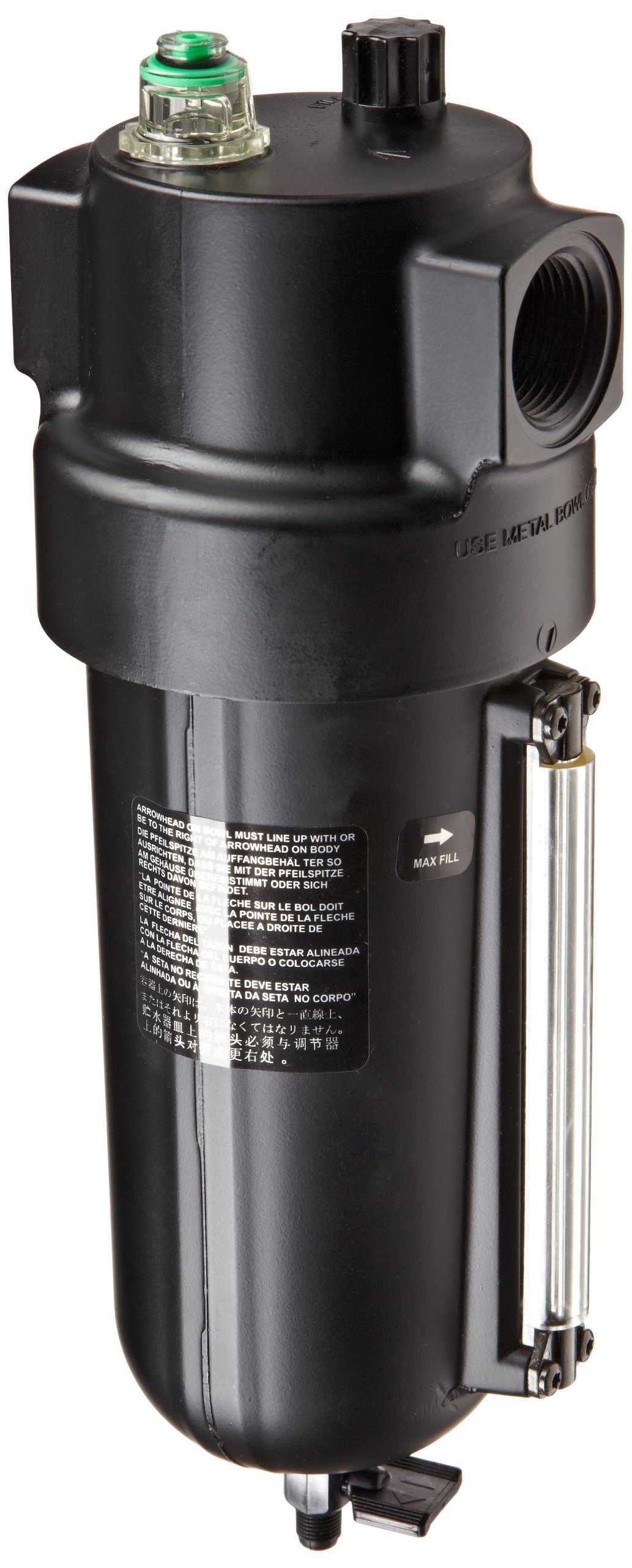 Dixon L17-800D Norgren Series Oil-Fog Lubricator with Metal Bowl & Sight Glass - 1
