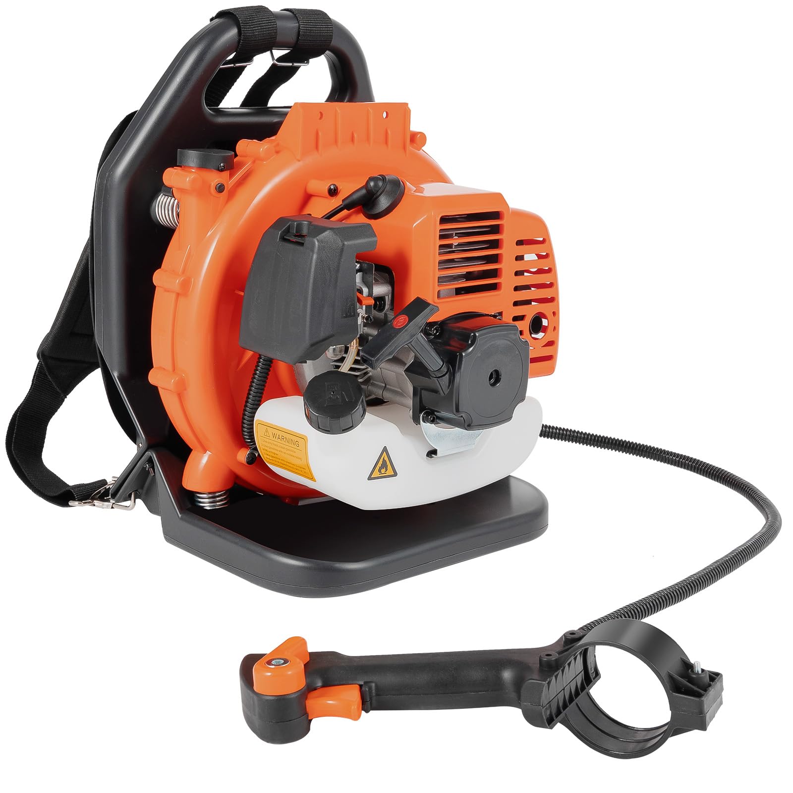42.7cc 2-Stroke Gas Backpack Leaf Blower - Professional Grade with Horizontal Handle for Yard Cleaning, Snow Removal & Landscaping | Lightweight & Powerful Backpack Blower for Homeowners and Professionals