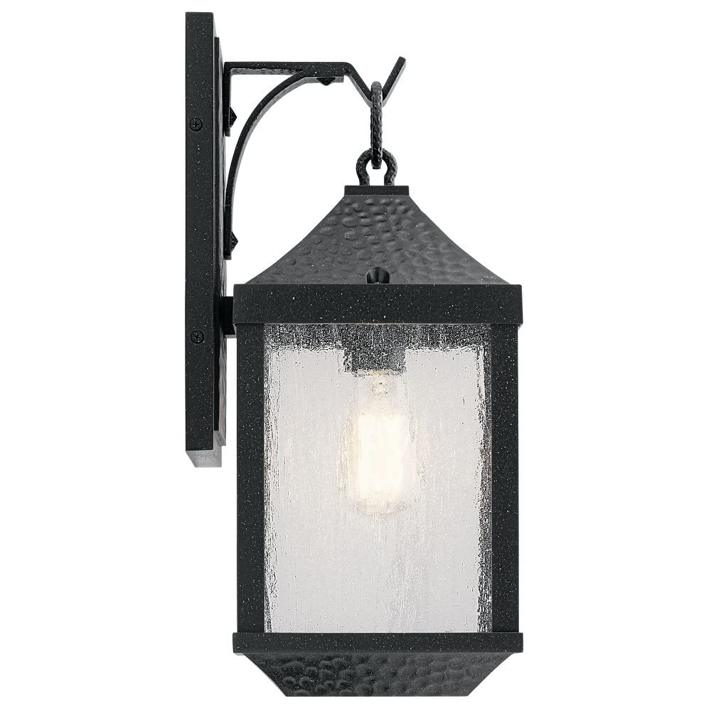 17.75 Inch Rustic Outdoor Wall Lantern - Lodge & Country Style Medium Size (7.5