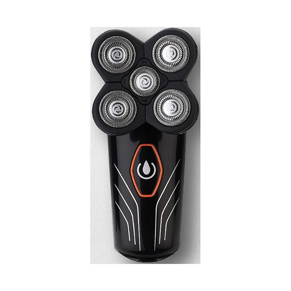 Rechargeable Rotary Electric Shaver for Men - Close Shave Beard Trimmer & Bald Head Haircut Machine | Cordless Wet/Dry Use for Travel, Home & Gym