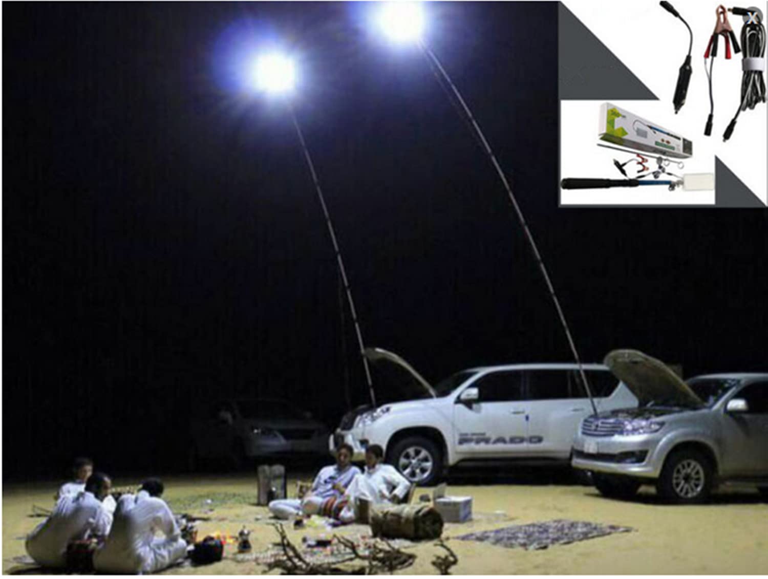 180 LED Beads Telescopic Camping Light - 4.5m/14FT Extendable LED Lantern with Remote Control for Outdoor Camping, Fishing, Car Repair & BBQ | Waterproof Portable Light for Night Sports, Hiking, Emergency & Backyard Parties