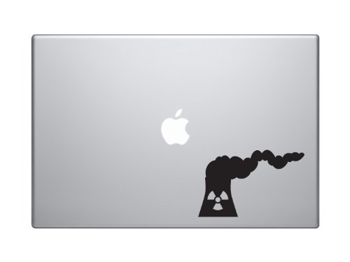 Nuclear Power Clean Energy Radioactive Symbol Vinyl Decal - 5 Inch Black Sticker for Cars, Laptops, Windows | Durable, Weatherproof, Easy to Apply | Perfect for Science Enthusiasts, Energy Awareness, and Industrial Decor