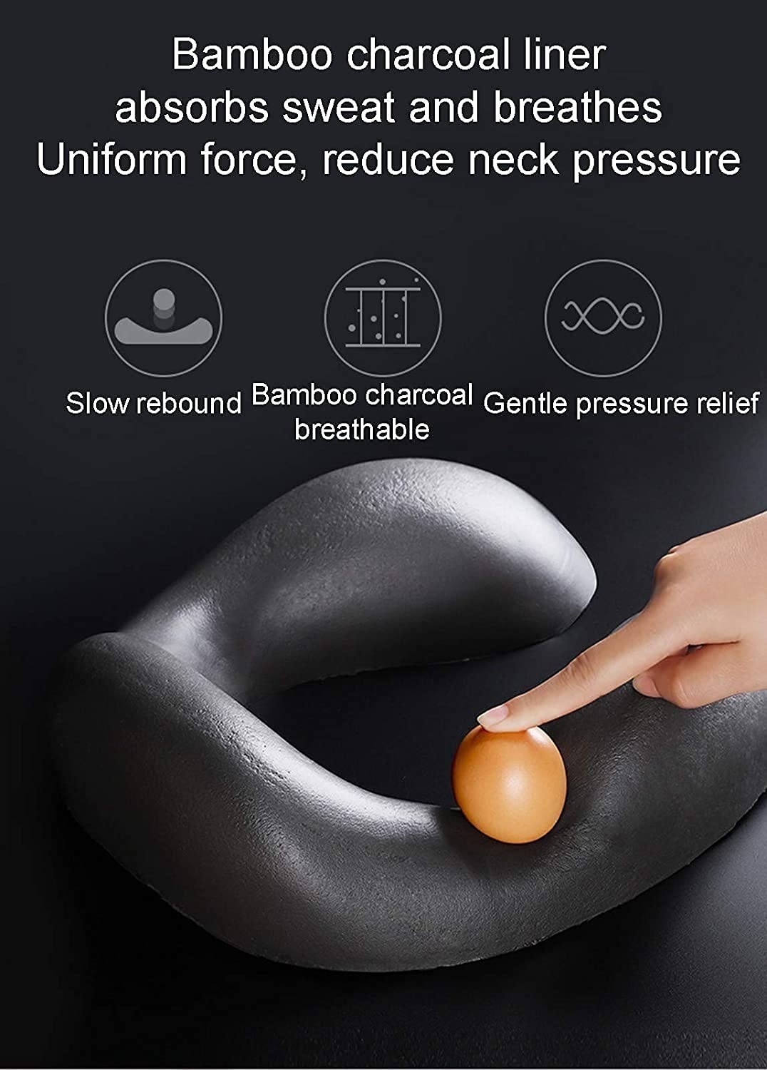 Memory Foam Travel Pillow - U-Shaped Neck Support Pillow for Airplane, Car & Bed | Ultra Soft & Comfortable Cervical Pillow | Lightweight & Portable Neck Cushion | Machine Washable | Perfect for Long Flights, Road Trips & Home Use