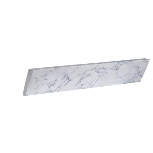 White Sink Side Splash for Bathroom Vanity Top - Matching Accessory for Modern Bathroom Decor | Perfect for Home Renovation & Bathroom Upgrades