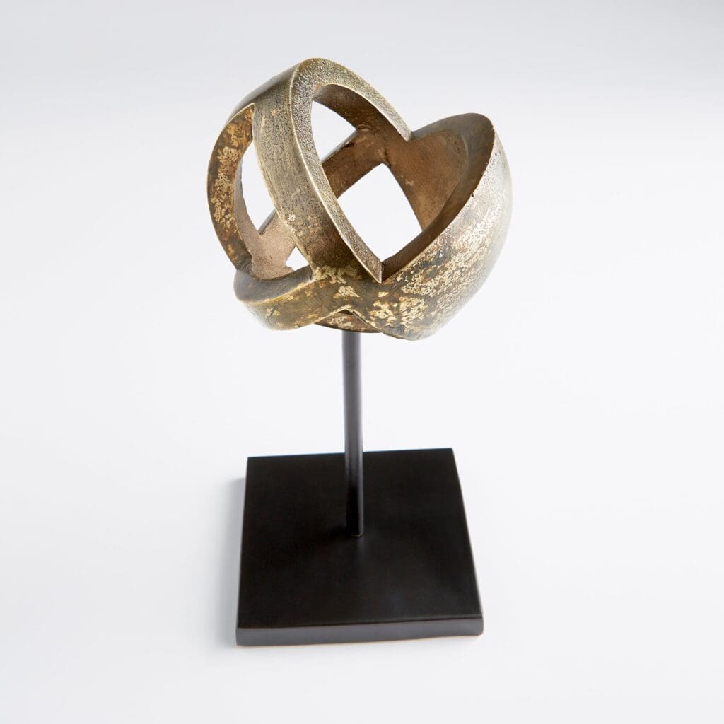 J. Kent Martin Grotto Sculpture - Antique Brass & Black Large Statue | Home Decor, Garden Accent, Office Art | Cyan Design 11011