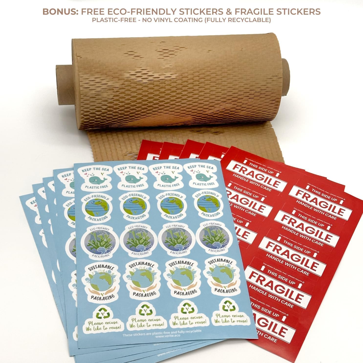 Heavy-Duty Honeycomb Packing Paper - 11.8