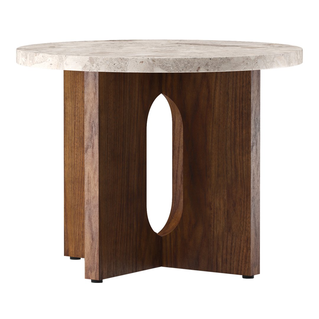 Modern Androgyne Side Table - Minimalist Nightstand, Bedside Table for Bedroom, Living Room & Office - Stylish End Table with Storage Shelf