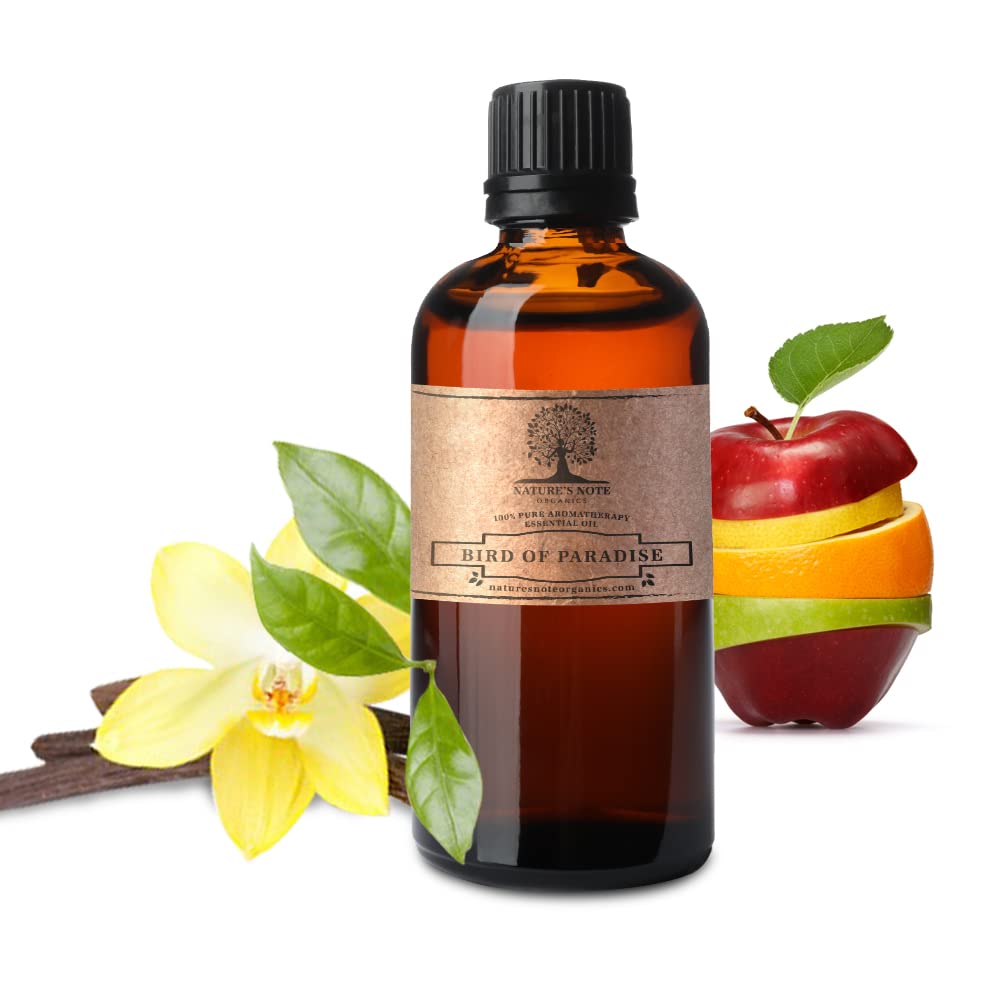 Nature's Note Organics 100% Pure Bird of Paradise Essential Oil - 8 Fl Oz Aromatherapy Grade for Relaxation & Stress Relief - Perfect for Diffusers, Massage & Spa Treatments