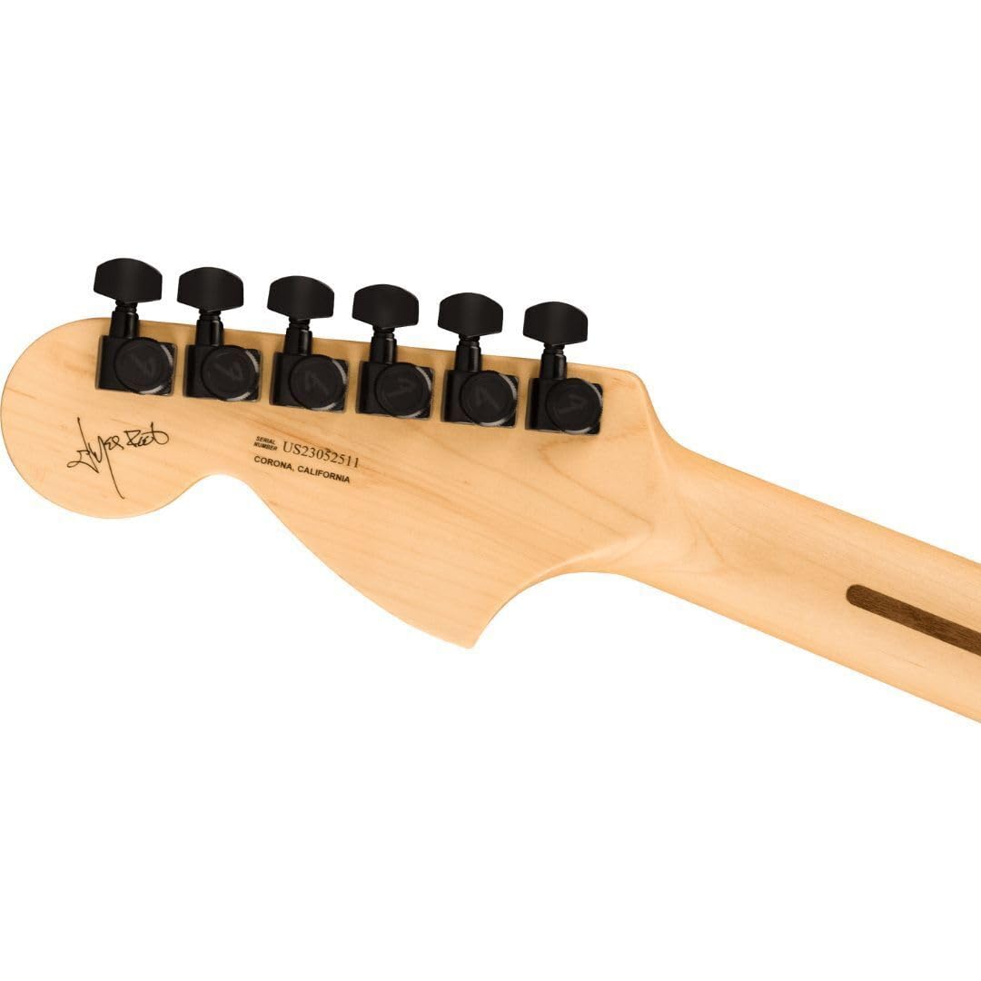 Fender Jim Root Stratocaster Electric Guitar - Flat Black Finish with Ebony Fingerboard | Perfect for Rock, Metal & Stage Performances