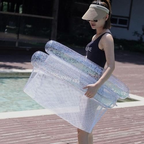 Inflatable Pool Float for Adults - Water Hammock, Floating Chair, Portable Inflatable Lounger - Perfect for Relaxing in Swimming Pools, Lakes, and Beaches