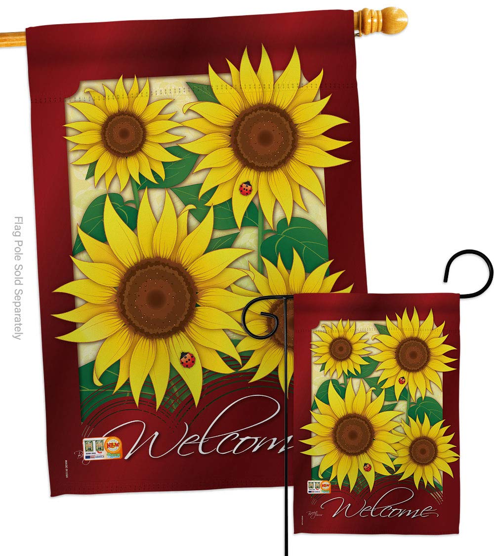Sunflower Vertical Flags Set - 28