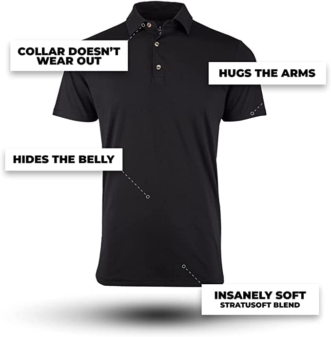 Premium Men's Polo Shirts Pack - Soft Fitted Classic Cotton Poly Shirt for Men - Breathable & Pre-Shrunk - Perfect for Golf, Casual Wear & Office Outfits
