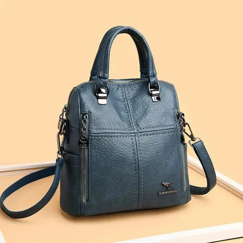 Premium Genuine Leather Women's Travel Backpack - Stylish Laptop Bag for Work, School & College - Perfect for Business Trips, Commuting & Daily Use