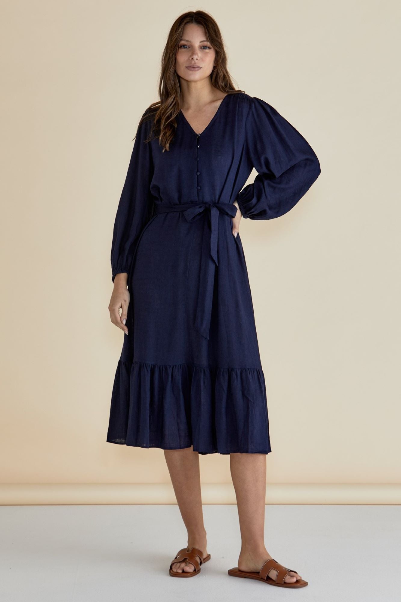 Betty Basics Melissa Dress for Women - Dark Blue Casual Summer Dress for Beach, Party & Everyday Wear