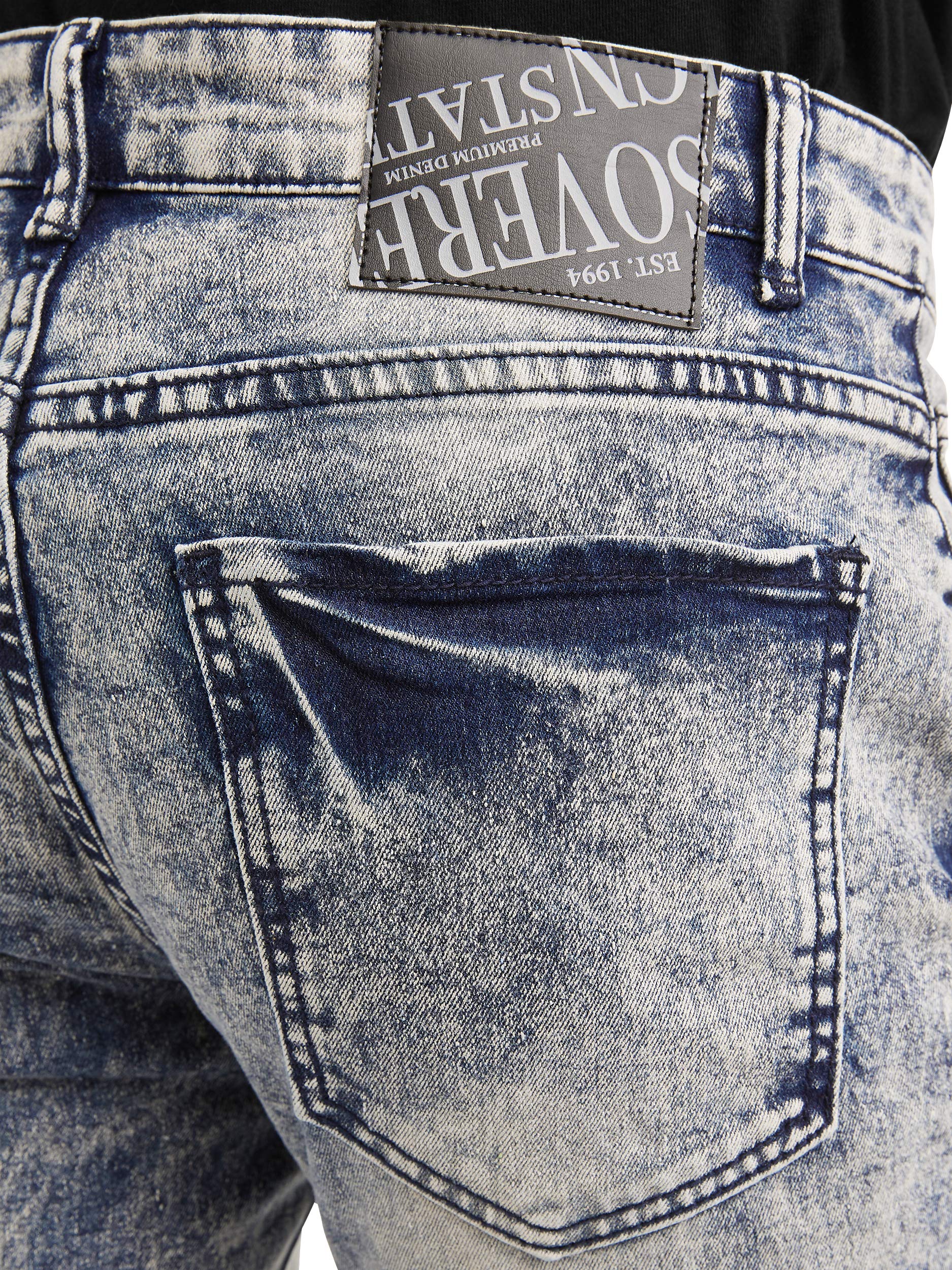 Premium Stretch Denim Jeans for Men - 5-Pocket Comfort Fit Light Wash | Casual Wear, Office & Weekend Outfits