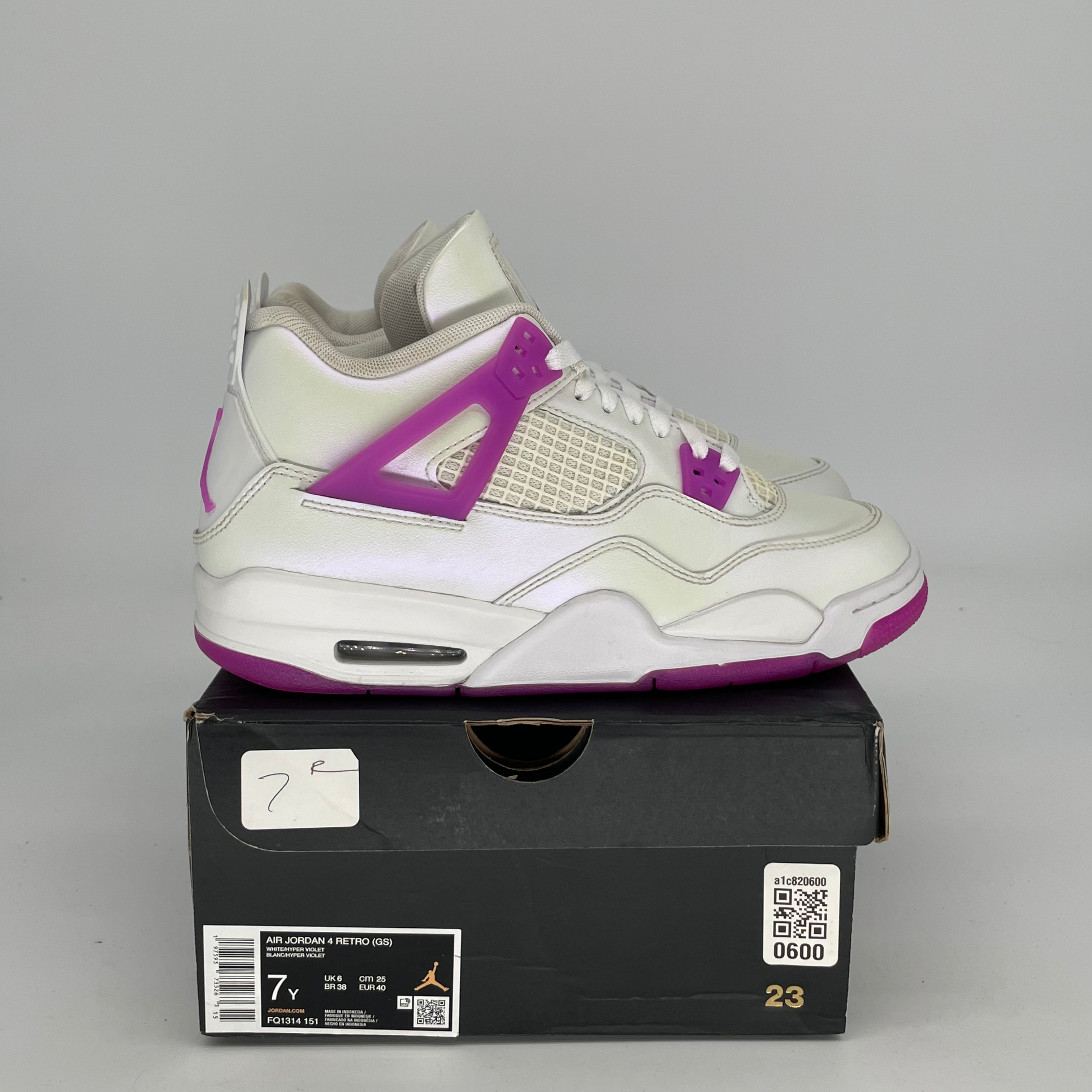 AIR JORDAN 4 HYPER VIOLET Basketball Shoes - Women's Size 7/8.5W (FQ1314-151) | Retro Sneakers for Running, Gym & Streetwear Fashion