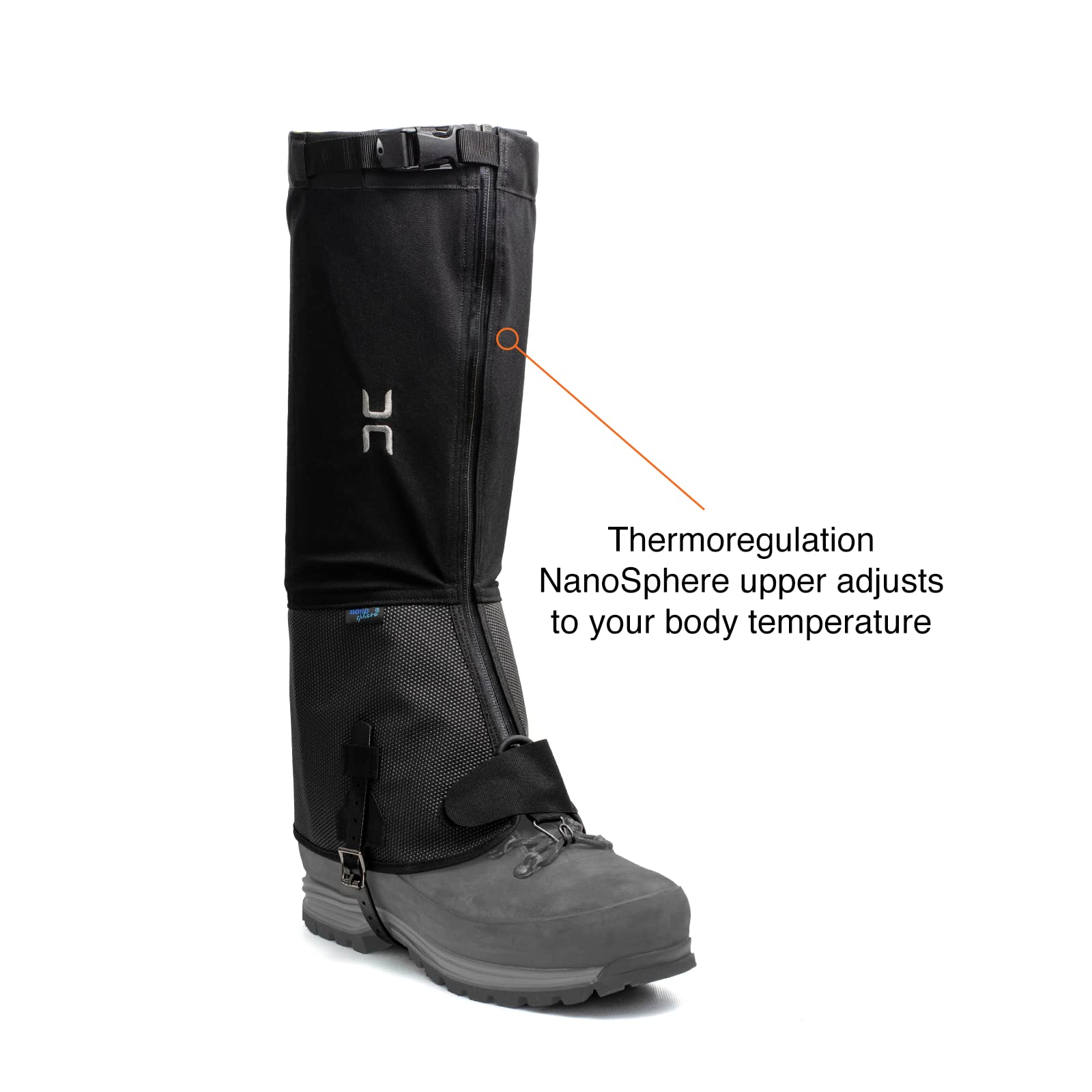 Hillsound Super Armadillo Nano Unisex Multi-Season Gaiters - Waterproof & Durable for Mountaineering, Ice Climbing, Hiking & Winter Outdoor Adventures