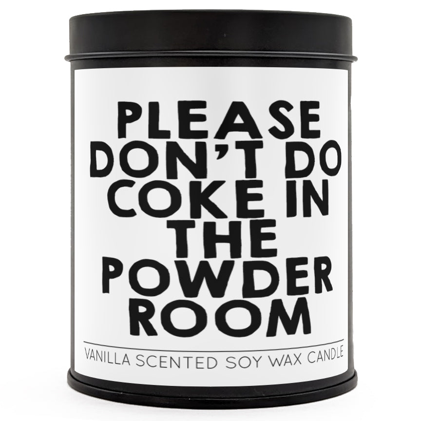 Please Don't Do Coke Scented Candle - Unique Novelty Scented Candle for Home Decor, Gag Gift & Party Fun - Perfect for Pranks, Gifts & Themed Parties