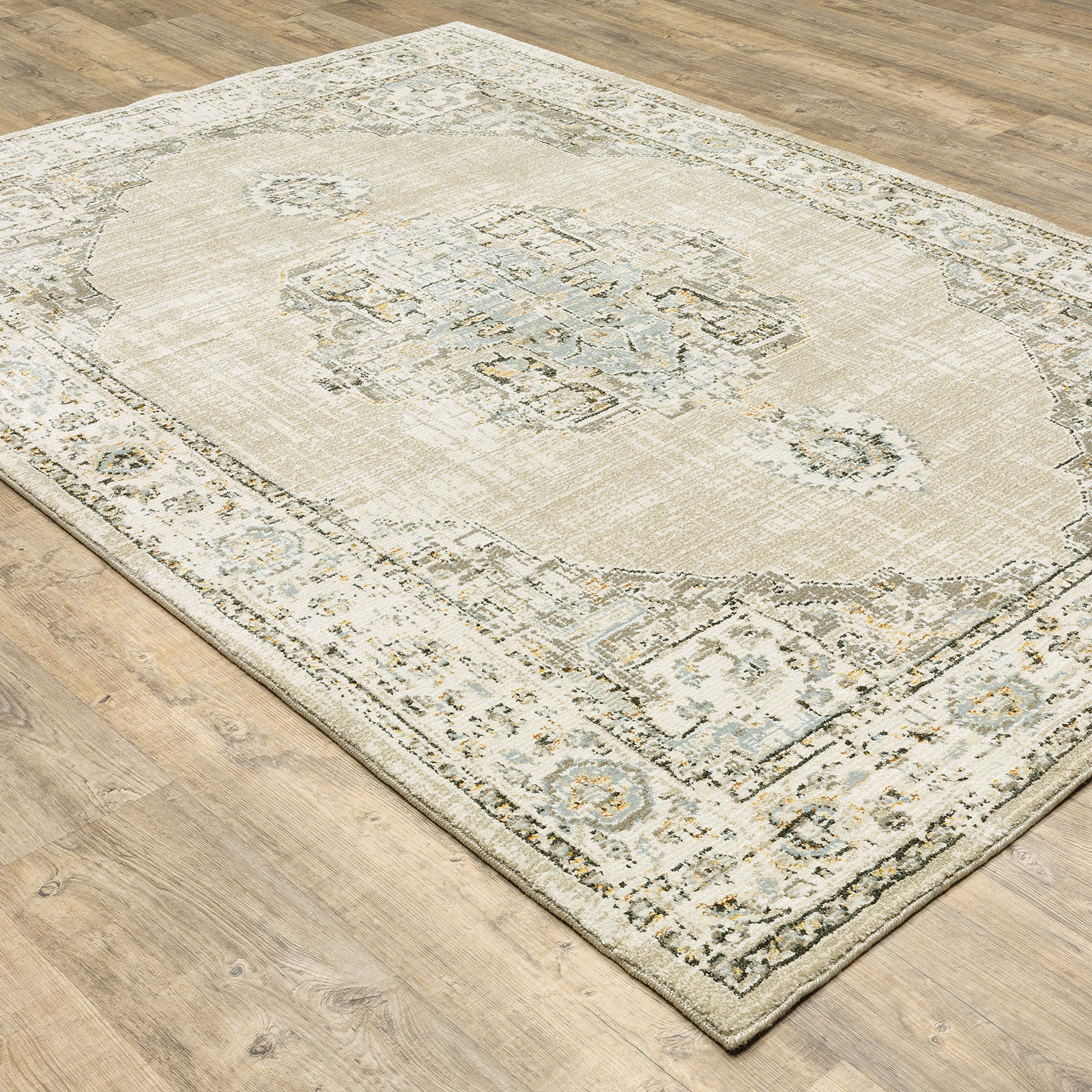 Solo Rugs Karrie Traditional Oriental Area Rug 8' x 10' Beige Ivory - Perfect for Living Room, Bedroom & Home Decor