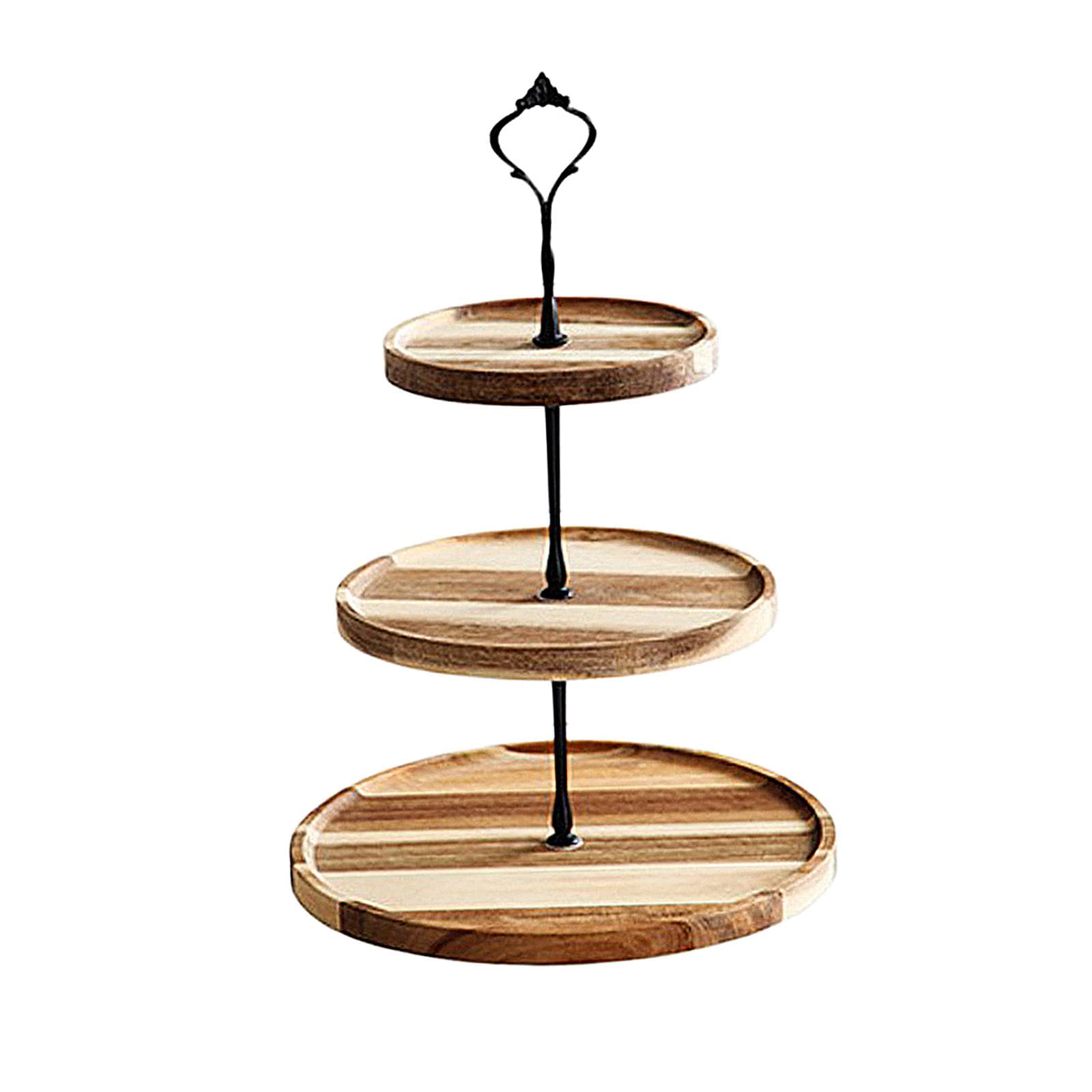 3-Tier Dessert Cake Stand for Cupcakes, Snacks & Vegetables - Space-Saving Party Decoration for Weddings, Birthdays & Tea Parties