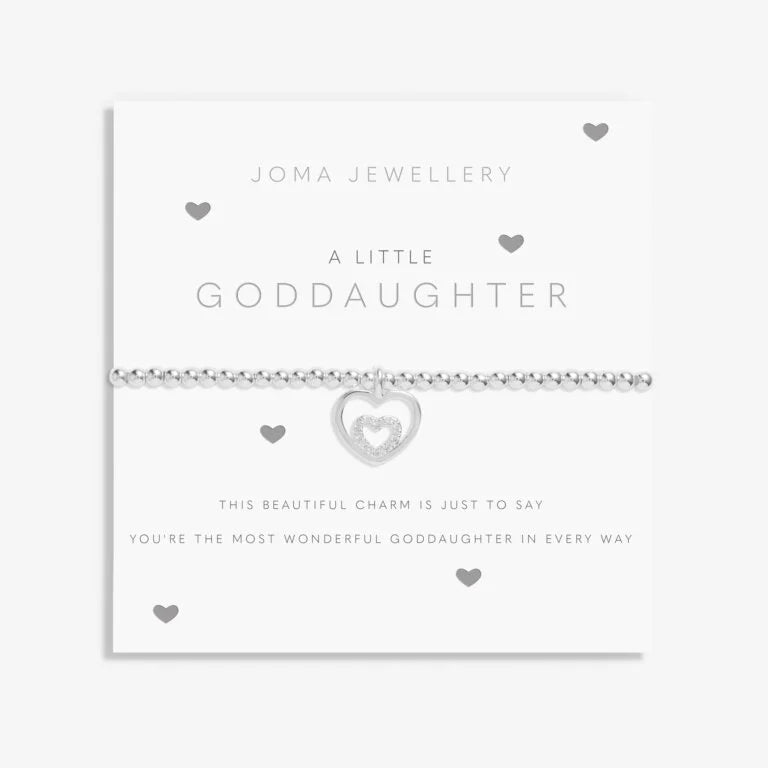 Joma Jewellery Children's A Little Goddaughter Bracelet - Elegant Gift for Kids, Goddaughters & Special Occasions