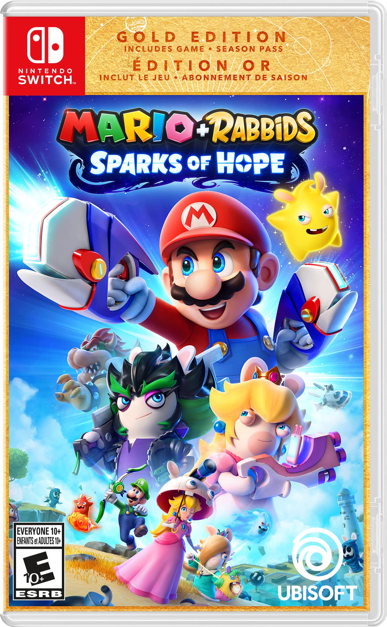 Mario + Rabbids Sparks of Hope GOLD Edition for Nintendo Switch - Limited Edition Game with Exclusive Content - Perfect for Family Fun and Adventure Gaming
