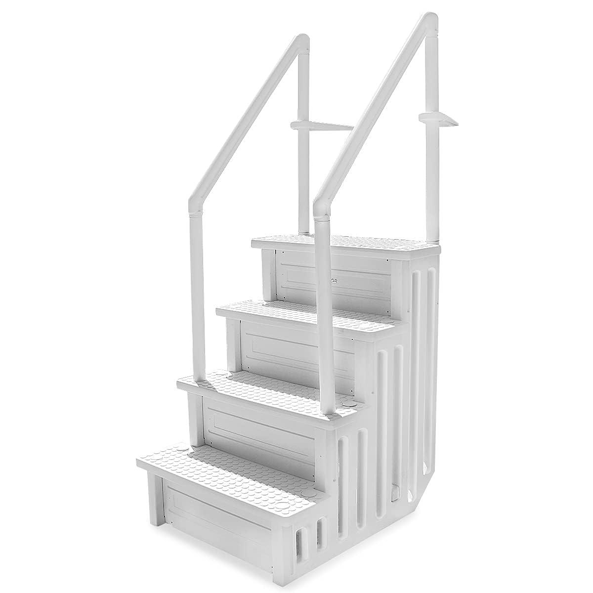 Heavy Duty Above Ground Swimming Pool Ladder with Non-Slip Steps - Safe Entry & Exit for Inground and Outdoor Pools - Perfect for Backyard, Deck, and Family Pool Use