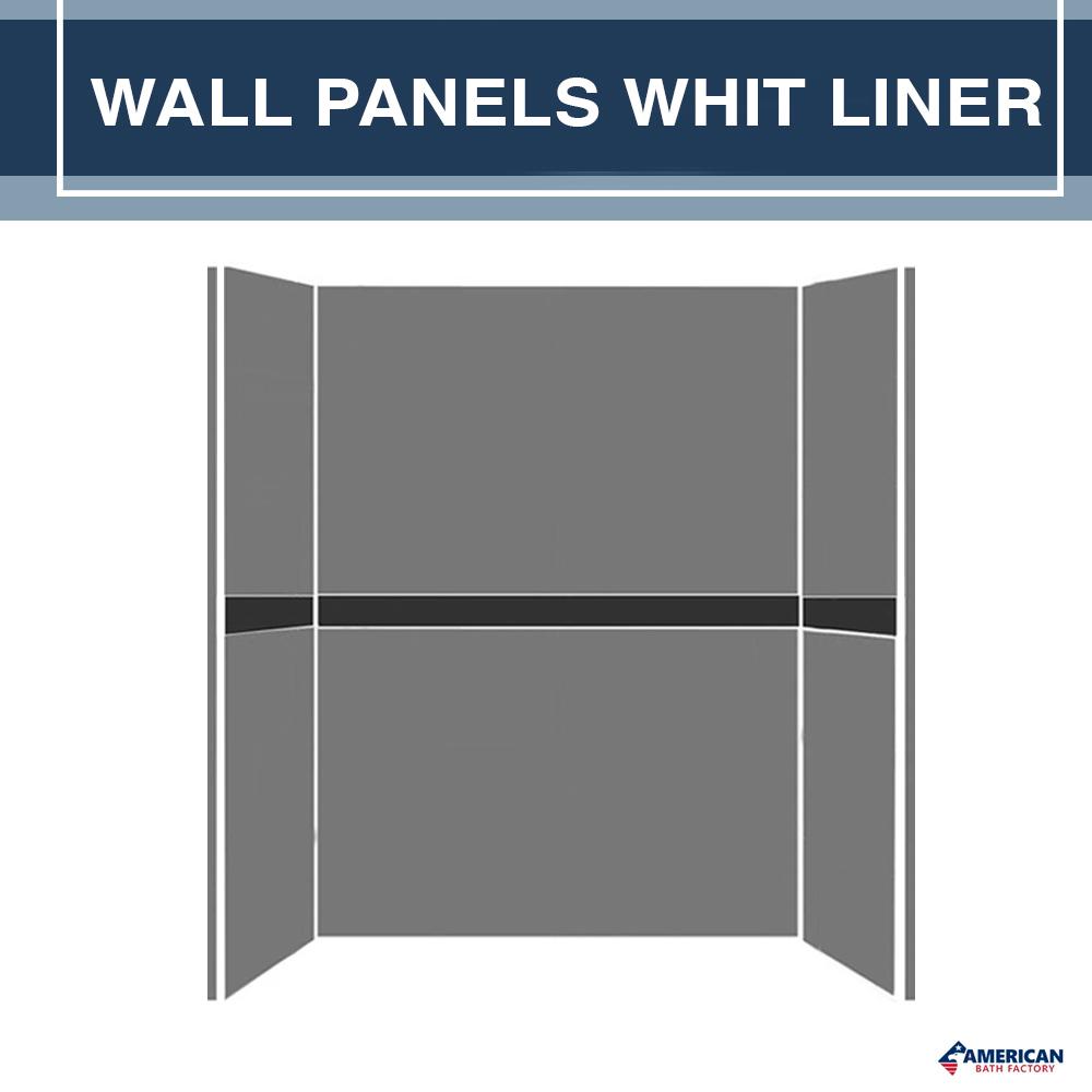 Freedom Rafe Marble Honey Hex Mosaic Alcove Shower Enclosure Kit - Waterproof Bathroom Tile Set for Modern Home Renovation, DIY Shower Wall Installation, Spa-Style Bathroom Upgrade