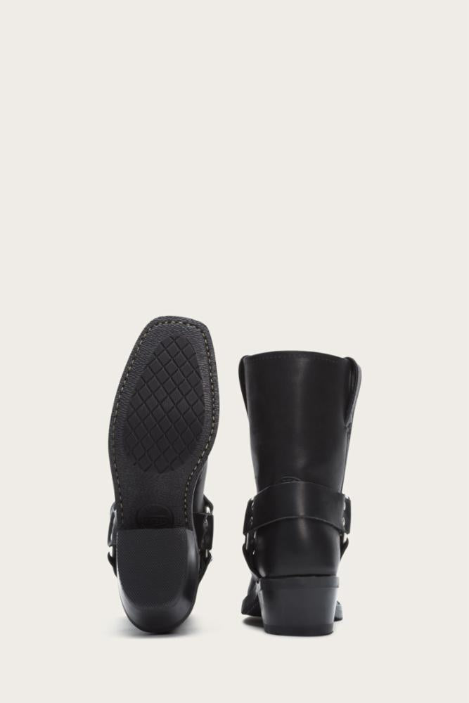 Frye Women's 77455 Black Leather Boots - Stylish & Comfortable Ankle Booties for Everyday Wear, Work & Casual Outfits