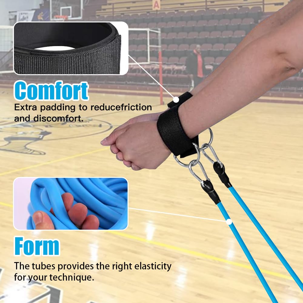 Volleyball Training Equipment Set - Resistance Band, Elastic Rope & Belt for Passing, Serving & Arm Swing Drills | Improve Agility & Strength | Perfect for Indoor/Outdoor Practice, Team Training & Solo Workouts